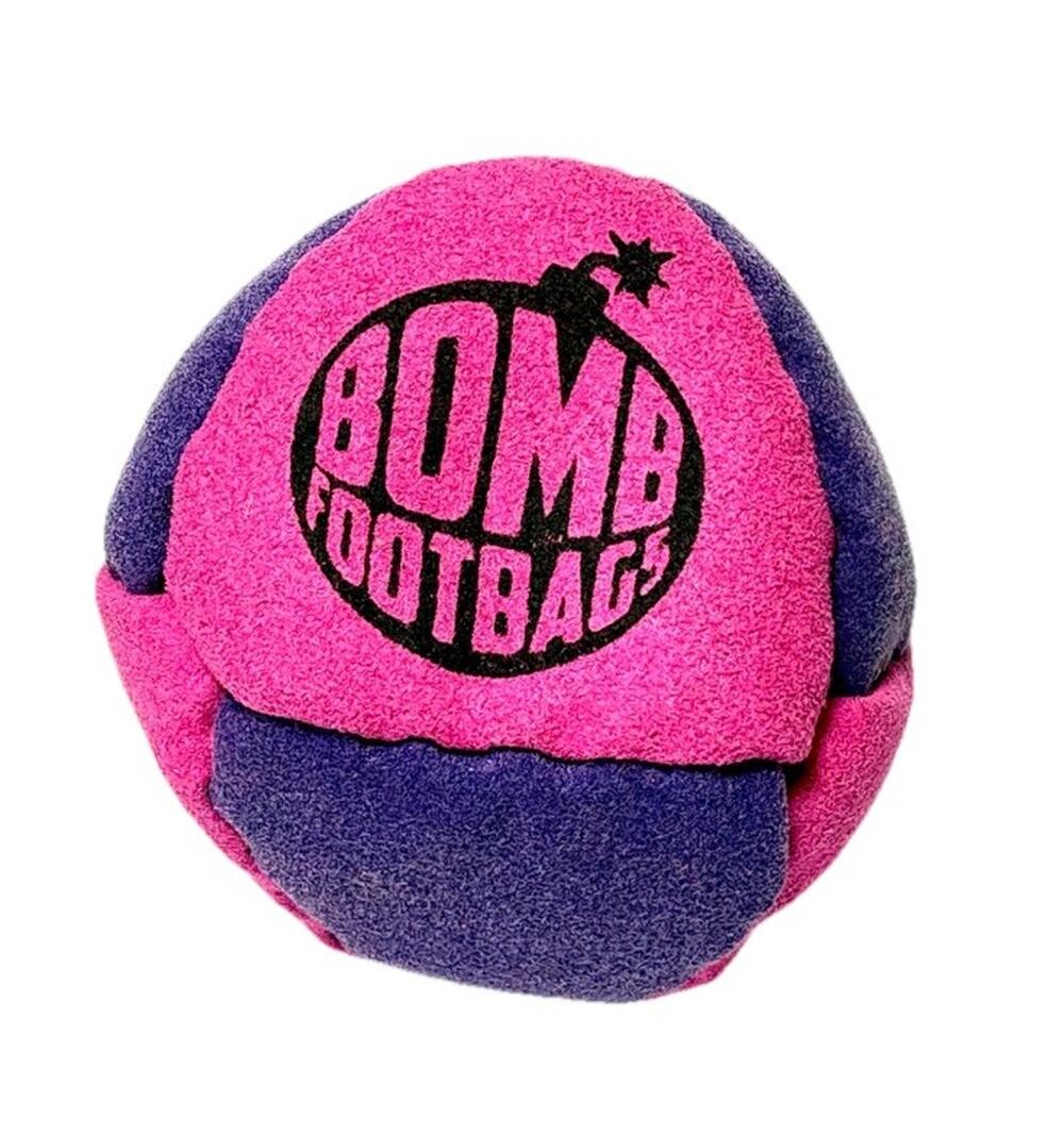 🔥Bomb Footbags The Grenade V2 Hacky Sack Footbag Pink/Purple NWT🔥